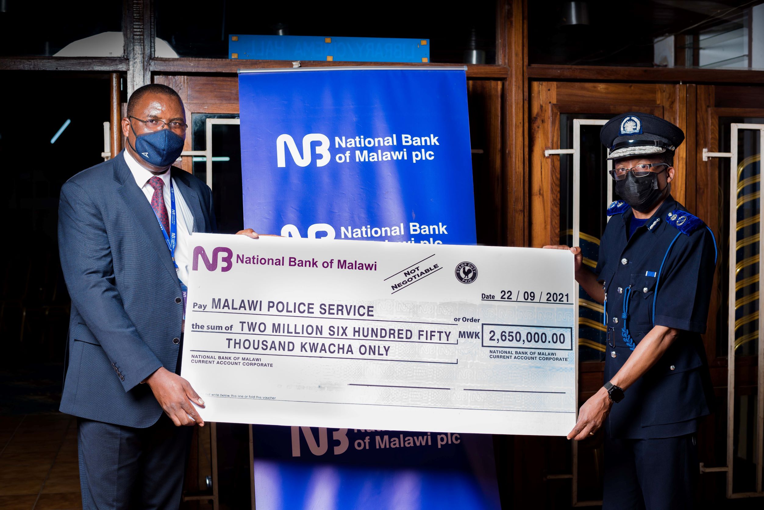 nbm-plc-gives-police-k2-6-million-for-centenary-celebrations-malawi-voice