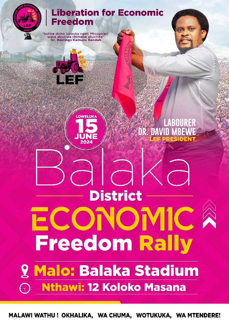 Prophet Dr. Mbewe set to shake up Balaka Stadium on Saturday Malawi Voice