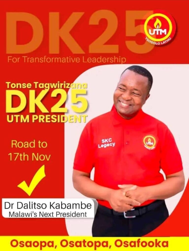 Why Dr Dalitso Kabambe?